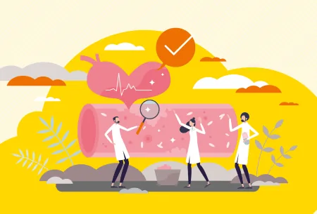 View Want to balance your cholesterol? Consider these gut health strategies An illustration of doctors