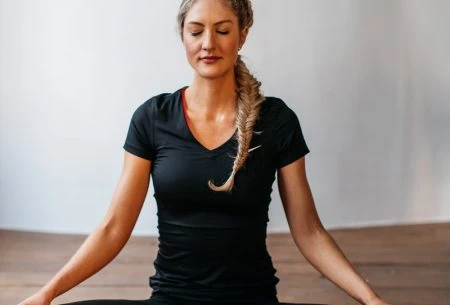 View Gut health & mental health: what’s the link? Megan Rossi meditating