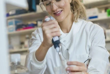 View The science behind food intolerances Megan Rossi pippetting
