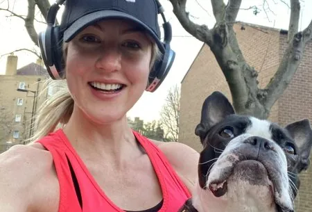 View How to train your gut for exercise dr megan rossi running with pistachio, her dog