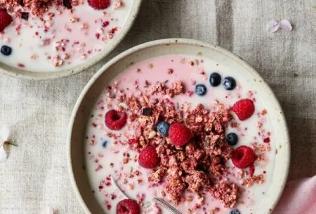 View 4 reasons to stop counting calories Two bowls of museli with fresh blueberries and raspberries